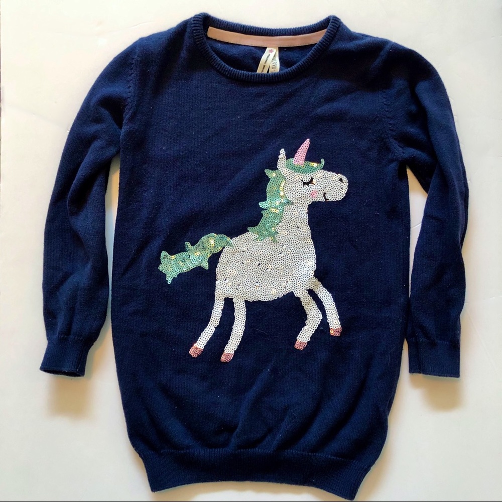 Sequin Unicorn Sweater Tunic